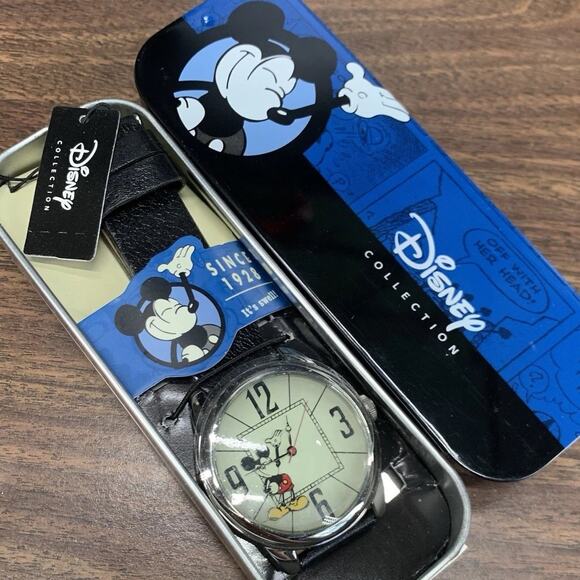 Disney Mickey Mouse 42 MM Wrist Watch NIB MC0379-1928TN Disney Collection Disney Mickey Mouse 42 MM Wrist Watch NIB MC0379-1928TN  main image 4